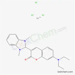 Molecular Structure of 53350-83-7 (2-[7-(diethylamino)-2-oxo-2H-1-benzopyran-3-yl]-1,3-dimethyl-1H-benzimidazole trichlorozincate)