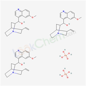 arsoric acid; (5-ethenyl-1-azabicyclo[2.2.2]oct-7-yl)-(6-methoxyquinolin-4-yl)methanol
