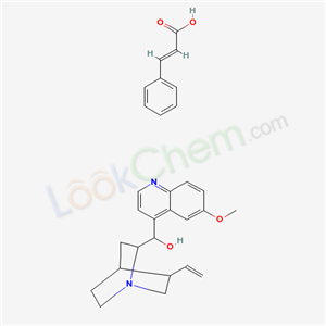 2-Propenoic acid, 3-phenyl-, compd with (8alpha,9R)-6-methoxycinchonan-9-ol (1:1)