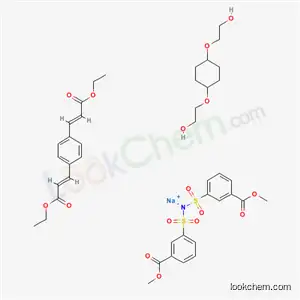 Molecular Structure of 58070-86-3 (Benzoic acid, 3,3-(iminobis(sulfonyl))bis-, dimethyl ester, sodiumsalt, polymer with 2,2-(1,4-cyclohexanediylbis(oxy))bis(ethanol) and diethyl 3,3-(1,4-phenylene)bis(2-propenoate))
