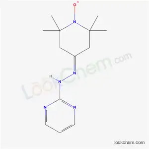 Molecular Structure of 59225-20-6 ([2,2,6,6-tetramethyl-4-(pyrimidin-2-ylhydrazono)piperidin-1-yl]oxidanyl)