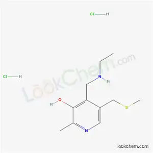 Molecular Structure of 59496-23-0 (4-[(ethylamino)methyl]-2-methyl-5-[(methylthio)methyl]pyridin-3-ol dihydrochloride)