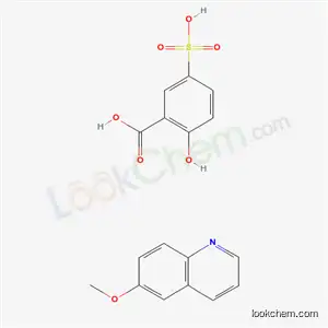 Molecular Structure of 61152-44-1 (5-Sulphosalicylic acid, compound with 6-methoxyquinoline)