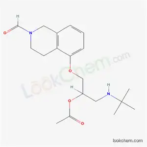 Molecular Structure of 63614-18-6 (5-[3-(tert-butylamino)-2-hydroxypropoxy]-3,4-dihydroisoquinoline-2(1H)-carboxaldehyde monoacetate)