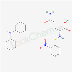 (2S)-4-Carbamoyl-2-[(2-nitrophenyl)sulfanylamino]butanoic acid; N-cyclohexylcyclohexanamine