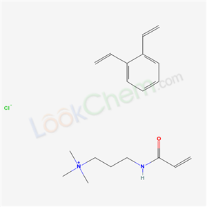 1,2-diethenylbenzene; trimethyl-[3-(prop-2-enoylamino)propyl]azanium; chloride