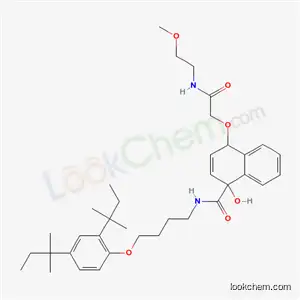 Molecular Structure of 65848-22-8 (N-[4-[2,4-bis(1,1-dimethylpropyl)phenoxy]butyl]-1-hydroxy-4-[2-[(2-methoxyethyl)amino]-2-oxoethoxy]naphthalene-1-carboxamide)