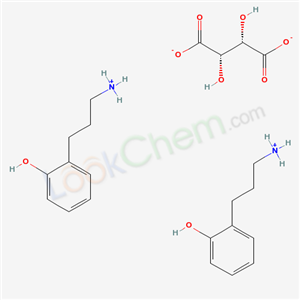 (2S,3S)-2,3-dihydroxybutanedioate; 3-(2-hydroxyphenyl)propylazanium