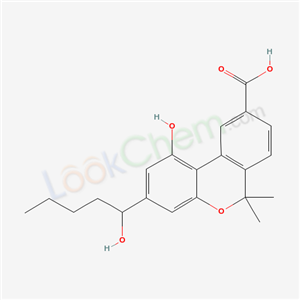 6H-Dibenzo(b,d)pyran-9-carboxylic acid, 1-hydroxy-3-(1-hydroxypentyl)-6,6-dimethyl-