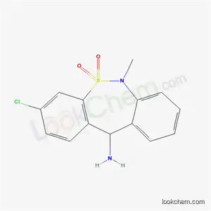 Molecular Structure of 66981-75-7 (3-CHLORO-6,11-DIHYDRO-5,5-DIOXO-11-AMINO-6-METHYLDIBENZO[C,F][1,2]THIAZEPINE)