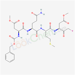methyl (5S,8S,11S,14S)-8-(3-amino-3-oxopropyl)-14-(fluoroacetyl)-5-(2-methoxy-2-oxoethyl)-11-[2-(methylsulfanyl)ethyl]-3,6,9,12-tetraoxo-1-phenyl-2-oxa-4,7,10,13-tetraazahexadecan-16-oate (non-preferr(767287-99-0)