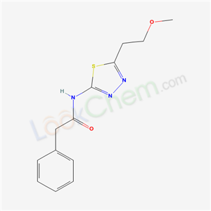 N-[5-(2-methoxyethyl)-1,3,4-thiadiazol-2-yl]-2-phenyl-acetamide