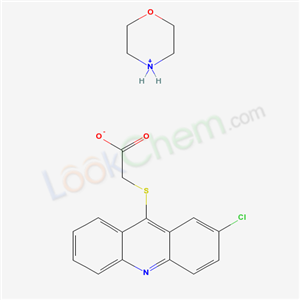 2-(2-chloroacridin-9-yl)sulfanylacetate; morpholin-4-ium