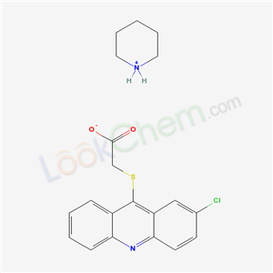 2-(2-chloroacridin-9-yl)sulfanylacetate; piperidin-1-ium