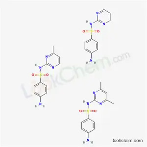 Molecular Structure of 8017-57-0 (trisulfapyrimidine)