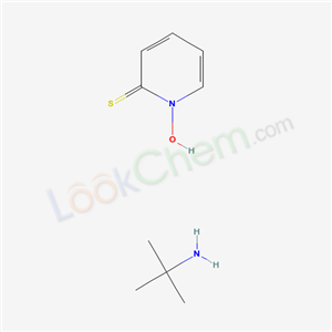 1-hydroxypyridine-2-thione; 2-methylpropan-2-amine