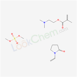 2-Propenoic acid, 2-methyl-, 2-(dimethylamino)ethyl ester, polymer with 1-ethenyl-2-pyrrolidinone, compd. with dimethyl sulfate