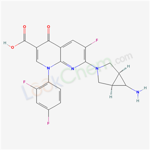 7-[(1S,5R)-6-amino-3-azabicyclo[3.1.0]hex-3-yl]-1-(2,4-difluorophenyl)-6-fluoro-4-oxo-1,8-naphthyridine-3-carboxylic acid CAS No.147059-75-4