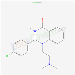 2-(4-chlorophenyl)-1-(2-dimethylaminoethyl)-2,3-dihydroquinazolin-4-onehydrochloride
