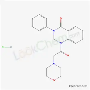 Molecular Structure of 19395-78-9 (2,3-dihydro-1-(morpholinoacetyl)-3-phenylquinazolin-4(1H)-one monohydrochloride)