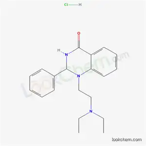 Molecular Structure of 3519-95-7 (1-[2-(diethylamino)ethyl]-2-phenyl-2,3-dihydroquinazolin-4(1H)-one hydrochloride (1:1))