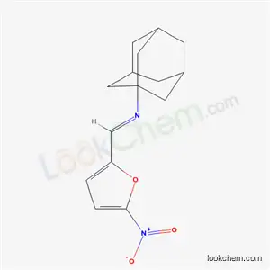 Molecular Structure of 57277-87-9 (N-[(E)-(5-nitrofuran-2-yl)methylidene]tricyclo[3.3.1.1~3,7~]decan-1-amine)