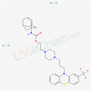 2-[4-[3-[2-(trifluoromethyl)phenothiazin-10-yl]propyl]piperazin-1-yl]ethyl N-(1-adamantyl)carbamate dihydrochloride