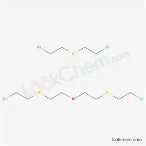 Molecular Structure of 172672-28-5 (1-chloro-2-[(2-{2-[(2-chloroethyl)sulfanyl]ethoxy}ethyl)sulfanyl]ethane - 1-chloro-2-[(2-chloroethyl)sulfanyl]ethane (1:1))