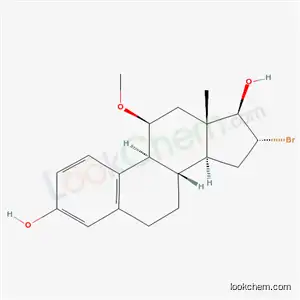 Molecular Structure of 82123-98-6 (16 alpha-bromo-11 beta-methoxy-17 beta-estradiol)