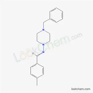 Molecular Structure of 5790-58-9 (4-benzyl-N-(4-methylbenzylidene)piperazin-1-amine)