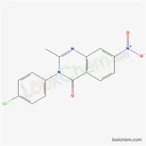 Molecular Structure of 6048-92-6 (3-(4-chlorophenyl)-2-methyl-7-nitroquinazolin-4(3H)-one)