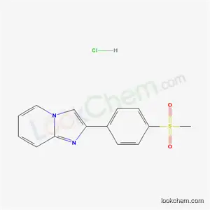 Molecular Structure of 449-75-2 (2-[4-(methylsulfonyl)phenyl]imidazo[1,2-a]pyridine hydrochloride (1:1))