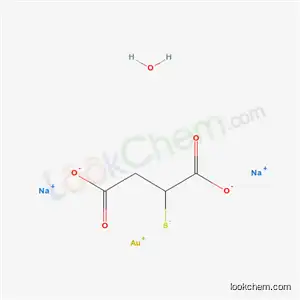 Molecular Structure of 39377-38-3 (Butanedioic acid, mercapto-, monogold(1+) sodium salt)