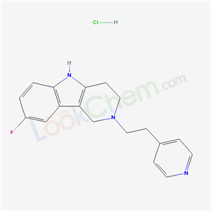 8-fluoro-2-(2-pyridin-4-ylethyl)-1,3,4,5-tetrahydropyrido[4,3-b]indolehydrochloride