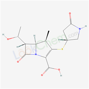(4R,5S,6S)-6-[(1R)-1-hydroxyethyl]-4-methyl-7-oxo-3-{[(3R)-5-oxopyrrolidin-3-yl]sulfanyl}-1-azabicyclo[3.2.0]hept-2-ene-2-carboxylic acid