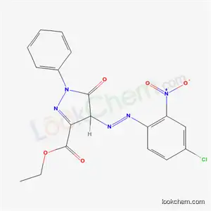 Molecular Structure of 1929-56-2 (4-[(4-Chloro-2-nitrophenyl)azo]-4,5-dihydro-5-oxo-1-phenyl-1H-pyrazole-3-carboxylic acid ethyl ester)