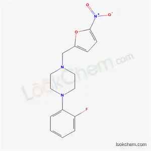 Molecular Structure of 5260-53-7 (1-(2-fluorophenyl)-4-[(5-nitrofuran-2-yl)methyl]piperazine)