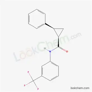 Molecular Structure of 5278-65-9 ((1R,2S)-2-phenyl-N-[3-(trifluoromethyl)phenyl]cyclopropanecarboxamide)