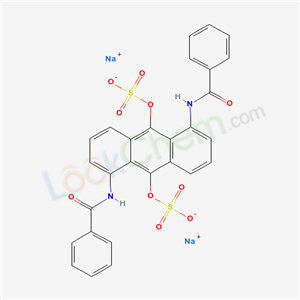 disodium [1,5-bis(benzoylamino)-10-sulfonatooxyanthracen-9-yl] sulfate