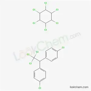 Molecular Structure of 8064-48-0 (1-chloro-4-[2,2,2-trichloro-1-(4-chlorophenyl)ethyl]benzene, 1,2,3,4,5 ,6-hexachlorocyclohexane)
