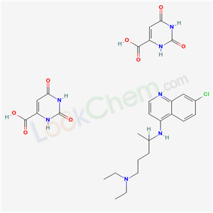 1,2,3,6-Tetrahydro-2,6-dioxo-4-pyrimidinecarboxylic acid compd. with N4-(7-chloro-4-quinolinyl)-N1,N1-diethyl-1,4-pentanediamine (2:1)