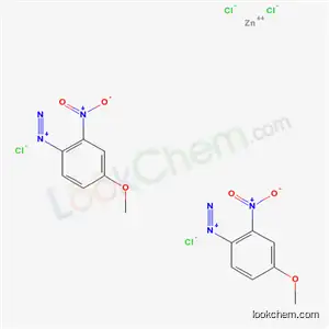 4-Methoxy-2-nitrobenzenediazoniumazonium tetrachlorozincate (2:1)