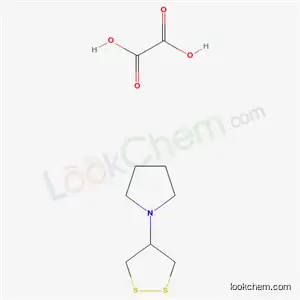Molecular Structure of 15589-25-0 (1-(1,2-dithiolan-4-yl)pyrrolidine ethanedioate (1:1))