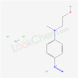 4-((2-Hydroxyethyl)methylamino)benzenediazonium trichlorozincate cas  15631-71-7