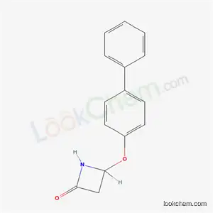 Molecular Structure of 119005-15-1 (4-(biphenyl-4-yloxy)azetidin-2-one)