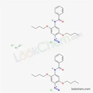 Molecular Structure of 17192-79-9 (4-(benzoylamino)-2,5-dibutoxybenzenediazonium tetrachlorozincate (2:1))