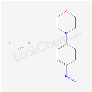 4-(4-Morpholinyl)benzenediazonium chloride compd. with zinc