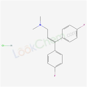 3,3-bis(4-fluorophenyl)-N,N-dimethylprop-2-en-1-amine hydrochloride