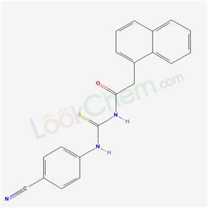 N-[(4-cyanophenyl)thiocarbamoyl]-2-naphthalen-1-yl-acetamide