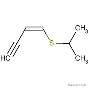 Molecular Structure of 19458-02-7 (1-Buten-3-yne, 1-[(1-methylethyl)thio]-, (Z)-)